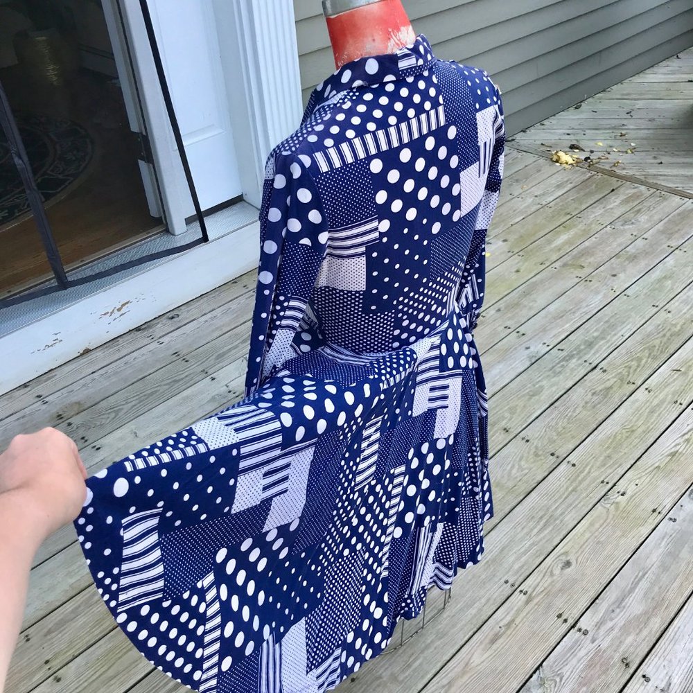 Pretty in Patchwork Full-Skirt Dress (VINTAGE) - Picture 4 of 13
